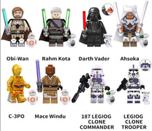 Lade das Bild in den Galerie-Viewer, 8 Stk. Rahm Kota, Darth Vader, Ahsoka etc. Star Wars Mini Figuren
