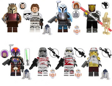 Lade das Bild in den Galerie-Viewer, Star Wars Mandalorian Han Solo Mini Figuren - 8 Stk. im Set