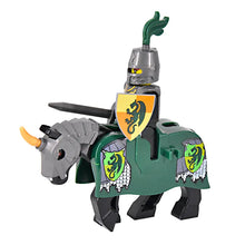 Lade das Bild in den Galerie-Viewer, Mittelalter Ritter Mini Figuren mit Pferd