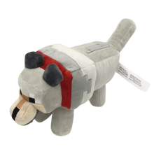 Lade das Bild in den Galerie-Viewer, Minecraft Wolf Plüschtier (ca. 20cm oder 30cm)