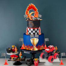 Lade das Bild in den Galerie-Viewer, Monster Truck Torten- und Kuchendekorations Set mit 30 Teilen für Kindergeburtstag, Feier etc.