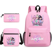 Lade das Bild in den Galerie-Viewer, Hunterix K-POP Demon Hunters Rucksack Taschen Set mit Federtasche und Tasche