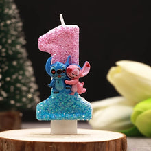 Lade das Bild in den Galerie-Viewer, Lilo und Stitch Geburtstagskerze mit Alter