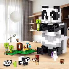 Lade das Bild in den Galerie-Viewer, Minecraft Das Pandahaus Set Klemm-Baustein Spielzeug (kompatibel mit 21245)