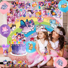Lade das Bild in den Galerie-Viewer, Aph-mau Katzen Geburtstags Deko Set für Feier, Party etc. 112 Teile