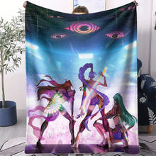 Lade das Bild in den Galerie-Viewer, Flauschige Hunterix K-Pop Demon Hunters Flanelldecken in 31 verschiedenen Motiven