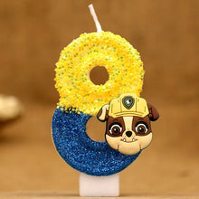 Lade das Bild in den Galerie-Viewer, Paw Patrol Geburtstagskerze mit Jahreszahl