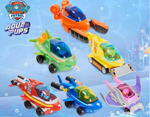 Lade das Bild in den Galerie-Viewer, Paw Patrol Aqua Welpen Spielzeug Boote Autos