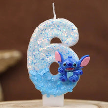 Lade das Bild in den Galerie-Viewer, Lilo und Stitch Geburtstagskerze mit Alter