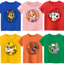 Lade das Bild in den Galerie-Viewer, Bunte Paw Patrol Sommer Kinder T-Shirts