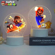 Lade das Bild in den Galerie-Viewer, Super Mario Bros 3D Nachtlicht in verschiedenen Motiven