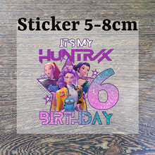 Lade das Bild in den Galerie-Viewer, Hunterix Kpop Demon Hunter Geburtstags Tshirt für Kinder mit Happy Birthday