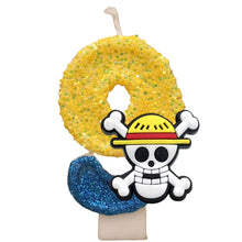 Lade das Bild in den Galerie-Viewer, One Piece Geburtstagskerze mit Jahreszahl Luffy