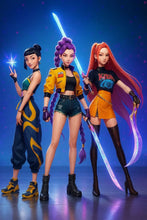 Lade das Bild in den Galerie-Viewer, Huntrx KPop Demon Hunters Poster Kunstdruck Deko