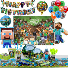 Lade das Bild in den Galerie-Viewer, Minecraft Geburtagsfeier Party Deko Artikel