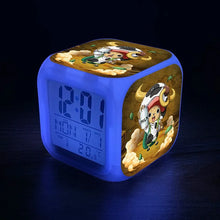 Lade das Bild in den Galerie-Viewer, One Piece Luffy LED Wecker – Starte dein Abenteuer pünktlich
