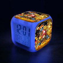 Lade das Bild in den Galerie-Viewer, One Piece Luffy LED Wecker – Starte dein Abenteuer pünktlich