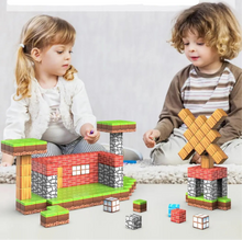 Lade das Bild in den Galerie-Viewer, 100 Stk. Magnet Blöcke Minecraft Spielzeug