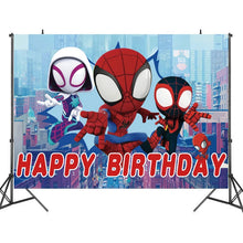 Lade das Bild in den Galerie-Viewer, Buntes Spiderman und Freunde Geburtstags Deko Kindergeburtstag, Feier