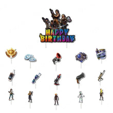 Lade das Bild in den Galerie-Viewer, Fortnite Kuchen Deko Topper Set 16teilig für Feier, Geburtstag etc.