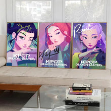 Lade das Bild in den Galerie-Viewer, Huntrx KPop Demon Hunters Poster Kunstdruck Deko