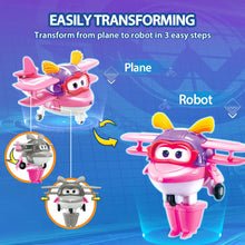 Lade das Bild in den Galerie-Viewer, Super Wings Mini Transformers Flugzeuge Spielzeug