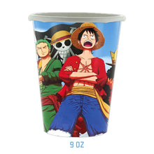 Lade das Bild in den Galerie-Viewer, One Piece Luffy Geburtstags Deko Teller, Becher, Ballons uvm.