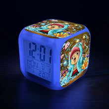 Lade das Bild in den Galerie-Viewer, One Piece Luffy LED Wecker – Starte dein Abenteuer pünktlich