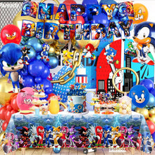 Lade das Bild in den Galerie-Viewer, Sonic der Igel Geburtstags-Deko-Set mit 21 Teilen inkl. Happy Birthday Banner