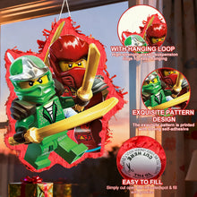 Lade das Bild in den Galerie-Viewer, Ninjago-Party Piñata-Set – große Ninjago-Piñata