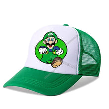 Lade das Bild in den Galerie-Viewer, Tolle Super Mario Baseball Sommer Baseball Caps Mützen für Kinder oder Erwachsene