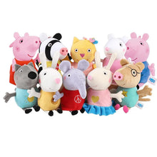 Lade das Bild in den Galerie-Viewer, Peppa Wutz Kuscheltiere Sets mit 8 oder 10 Plüsch Figuren (ca. 19cm)
