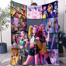 Lade das Bild in den Galerie-Viewer, Flauschige Hunterix K-Pop Demon Hunters Flanelldecken in 31 verschiedenen Motiven