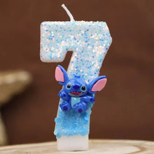 Lade das Bild in den Galerie-Viewer, Lilo und Stitch Geburtstagskerze mit Alter