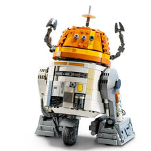 Lade das Bild in den Galerie-Viewer, Ahsoka Astromech-Droide Chopper (C1-10P) Star Wars Spielzeug Figur Kompatibel mit 75416