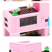 Lade das Bild in den Galerie-Viewer, Das Schweinehaus Minecraft Klemm-Baustein Spielzeug Set