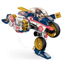 Lade das Bild in den Galerie-Viewer, Soras transformierender Mech-Bike-Renner, 2in1 Spielzeug Set (kompatibel mit 71792)
