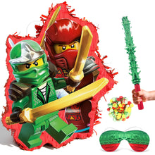 Lade das Bild in den Galerie-Viewer, Ninjago-Party Piñata-Set – große Ninjago-Piñata