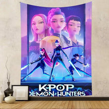 Lade das Bild in den Galerie-Viewer, Kpop D-Demon Hunters HIntergrund Poster Wand Deko für Feier, Event, Geburtstag
