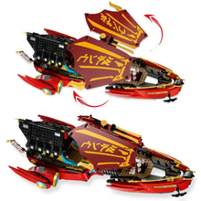 Lade das Bild in den Galerie-Viewer, Ninja-Flugsegler im Wettlauf mit der Zeit, Ninja Luftschiff Spielzeug-Set (1739 Bausteine)