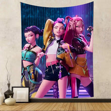 Lade das Bild in den Galerie-Viewer, Kpop D-Demon Hunters HIntergrund Poster Wand Deko für Feier, Event, Geburtstag