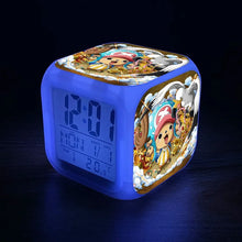 Lade das Bild in den Galerie-Viewer, One Piece Luffy LED Wecker – Starte dein Abenteuer pünktlich