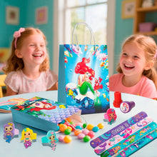 Lade das Bild in den Galerie-Viewer, Meerjungfrauen Party- und Kindergeburtstagsgeschenke mit Stempeln, Anhänger etc 110 Teile