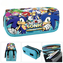 Lade das Bild in den Galerie-Viewer, Große Sonic der Igel Federtasche für Schule oder Freizeit
