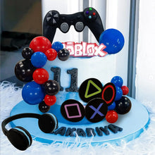 Lade das Bild in den Galerie-Viewer, 11/18/30 teiliges Kuchen Deko Topper Set im Gaming Style