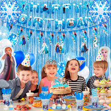 Lade das Bild in den Galerie-Viewer, Die Eiskönigin Frozen Geburtstags Deko Set mit 145 Teilen