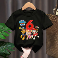 Lade das Bild in den Galerie-Viewer, Paw Patrol Geburtstag T-Shirt – Dein Heldenteam für den großen Tag