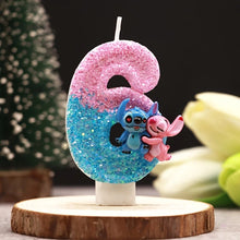 Lade das Bild in den Galerie-Viewer, Lilo und Stitch Geburtstagskerze mit Alter