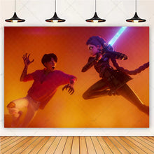 Lade das Bild in den Galerie-Viewer, HUNTR/X KPop Demon Hunters Feier Party Große Poster für Geburtstag etc.