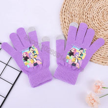 Lade das Bild in den Galerie-Viewer, Wärmende K Pop Demon Hunter Winterhandschuhe in Lila